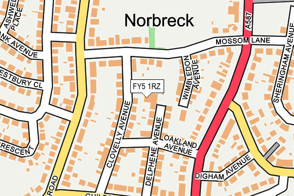 FY5 1RZ map - OS OpenMap – Local (Ordnance Survey)