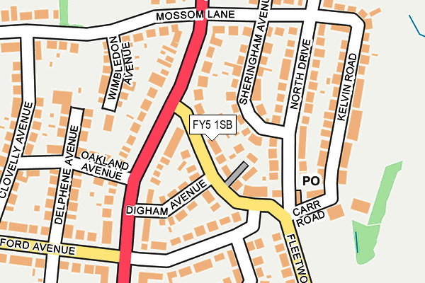 FY5 1SB map - OS OpenMap – Local (Ordnance Survey)