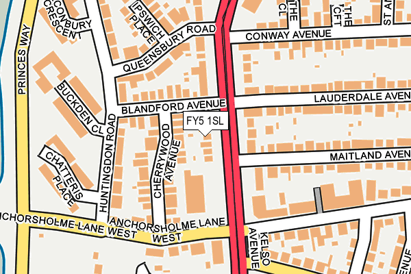 FY5 1SL map - OS OpenMap – Local (Ordnance Survey)