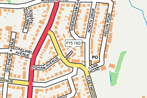 FY5 1SQ map - OS OpenMap – Local (Ordnance Survey)