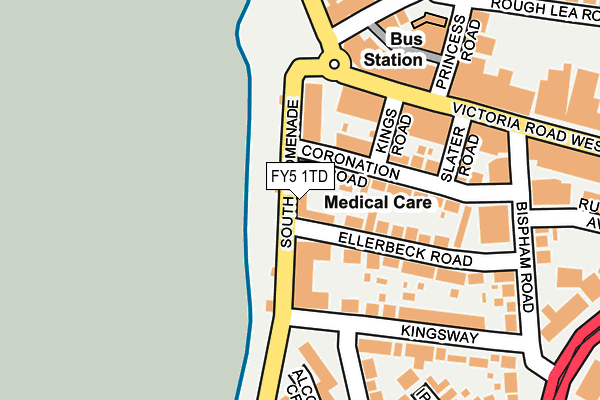 FY5 1TD map - OS OpenMap – Local (Ordnance Survey)