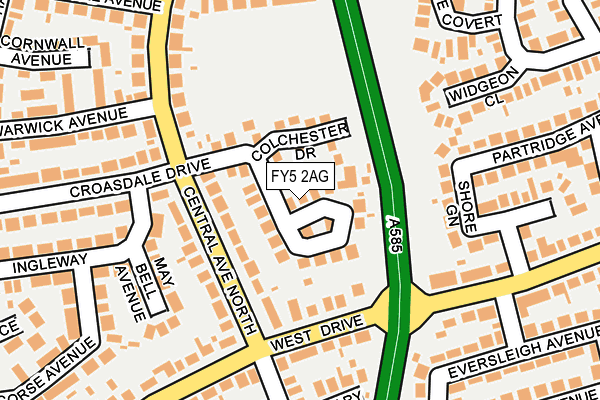 FY5 2AG map - OS OpenMap – Local (Ordnance Survey)