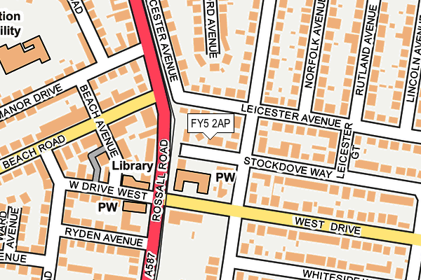 FY5 2AP map - OS OpenMap – Local (Ordnance Survey)
