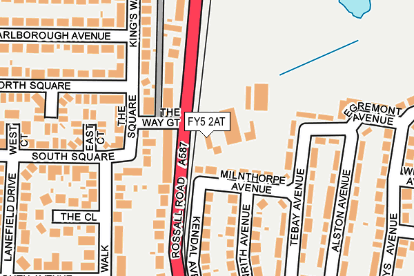 FY5 2AT map - OS OpenMap – Local (Ordnance Survey)