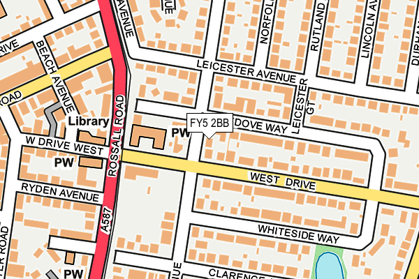 FY5 2BB map - OS OpenMap – Local (Ordnance Survey)