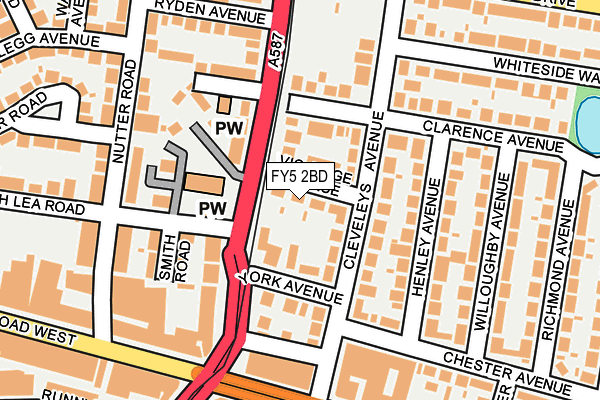 FY5 2BD map - OS OpenMap – Local (Ordnance Survey)