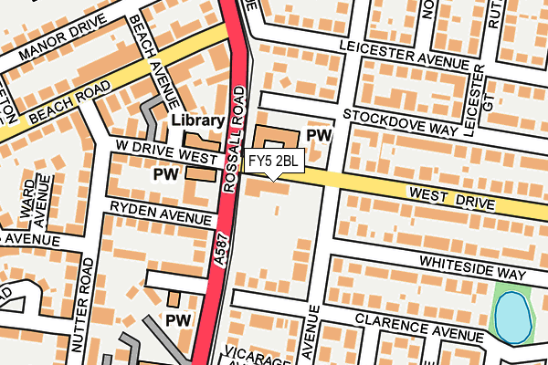 FY5 2BL map - OS OpenMap – Local (Ordnance Survey)