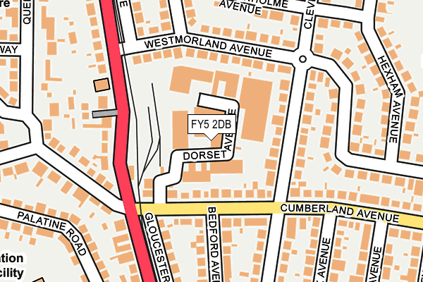 FY5 2DB map - OS OpenMap – Local (Ordnance Survey)