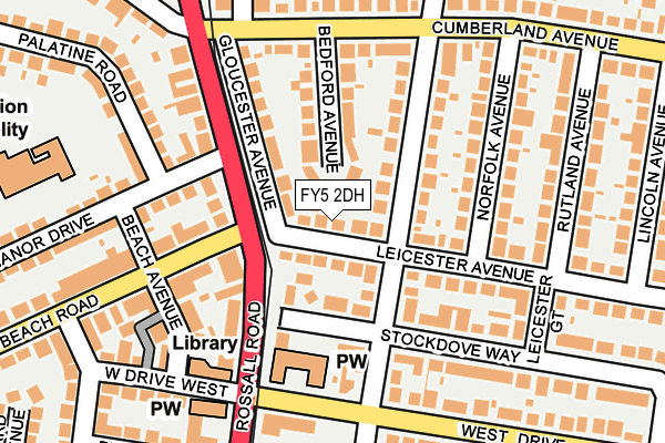 FY5 2DH map - OS OpenMap – Local (Ordnance Survey)