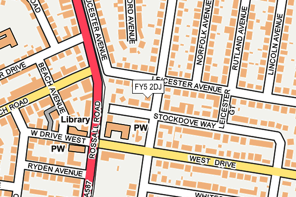FY5 2DJ map - OS OpenMap – Local (Ordnance Survey)