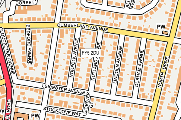 FY5 2DU map - OS OpenMap – Local (Ordnance Survey)