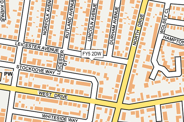 FY5 2DW map - OS OpenMap – Local (Ordnance Survey)