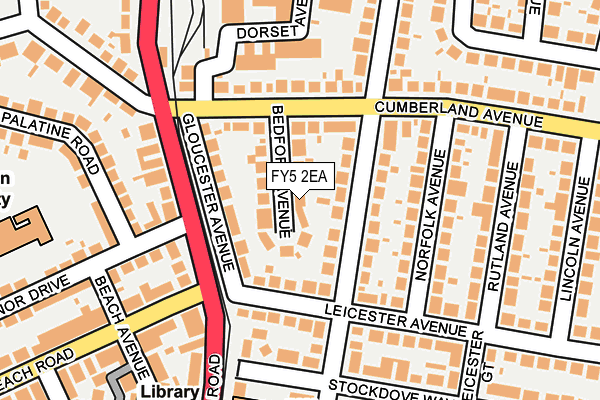 FY5 2EA map - OS OpenMap – Local (Ordnance Survey)