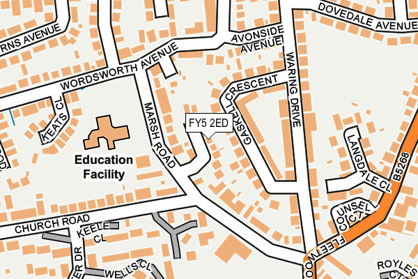 FY5 2ED map - OS OpenMap – Local (Ordnance Survey)