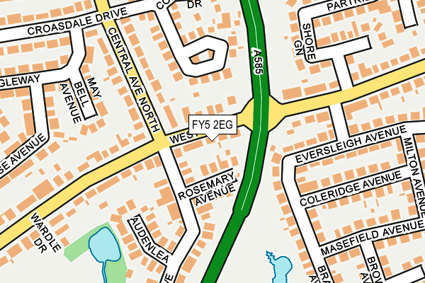 FY5 2EG map - OS OpenMap – Local (Ordnance Survey)