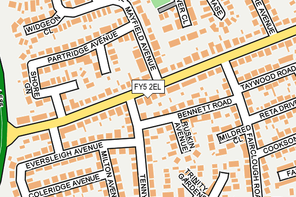 FY5 2EL map - OS OpenMap – Local (Ordnance Survey)