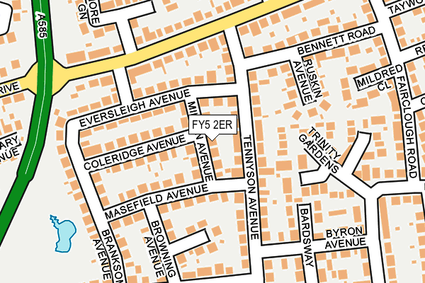 FY5 2ER map - OS OpenMap – Local (Ordnance Survey)