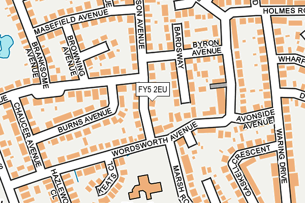 FY5 2EU map - OS OpenMap – Local (Ordnance Survey)