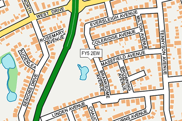 FY5 2EW map - OS OpenMap – Local (Ordnance Survey)