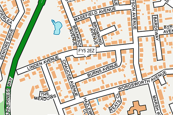 FY5 2EZ map - OS OpenMap – Local (Ordnance Survey)