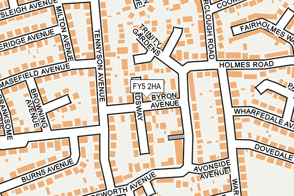FY5 2HA map - OS OpenMap – Local (Ordnance Survey)