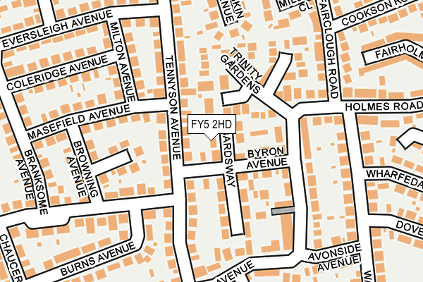 FY5 2HD map - OS OpenMap – Local (Ordnance Survey)