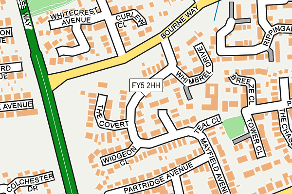 FY5 2HH map - OS OpenMap – Local (Ordnance Survey)