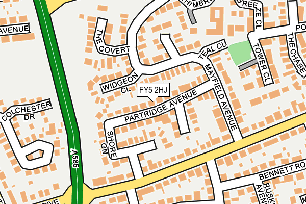 FY5 2HJ map - OS OpenMap – Local (Ordnance Survey)