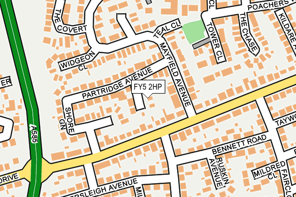 FY5 2HP map - OS OpenMap – Local (Ordnance Survey)