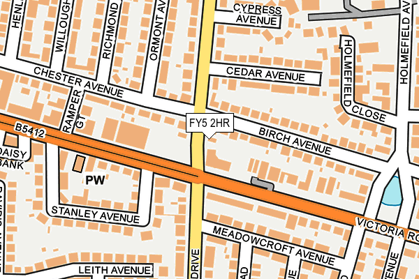 FY5 2HR map - OS OpenMap – Local (Ordnance Survey)