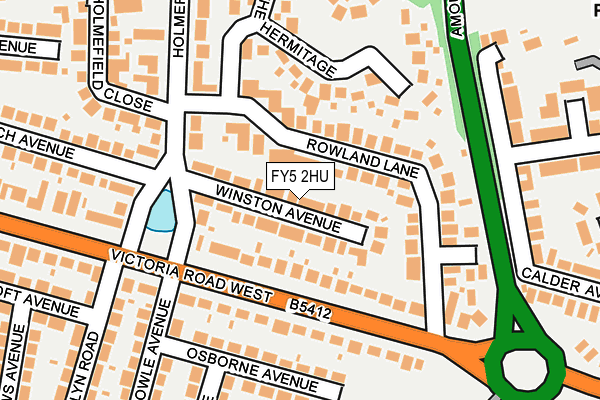 FY5 2HU map - OS OpenMap – Local (Ordnance Survey)
