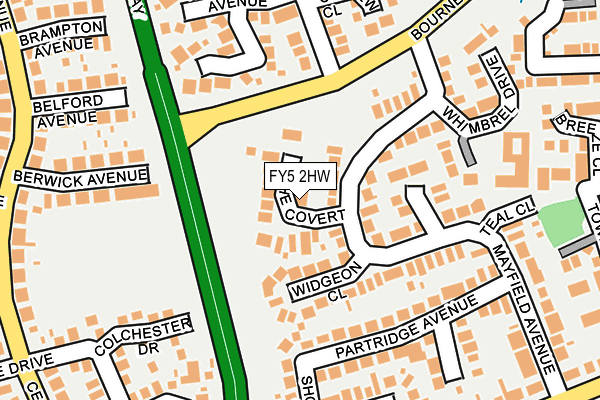 FY5 2HW map - OS OpenMap – Local (Ordnance Survey)