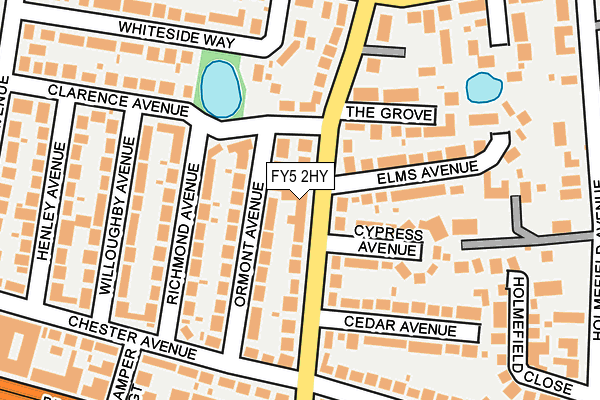 FY5 2HY map - OS OpenMap – Local (Ordnance Survey)