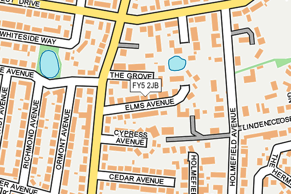 FY5 2JB map - OS OpenMap – Local (Ordnance Survey)