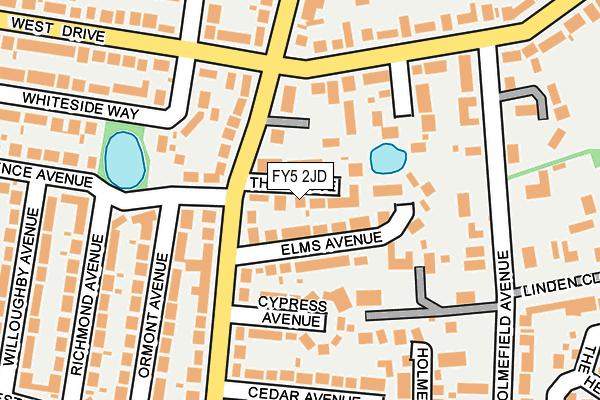 FY5 2JD map - OS OpenMap – Local (Ordnance Survey)