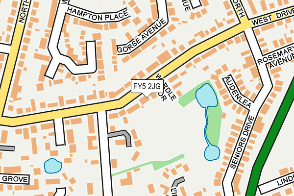 FY5 2JG map - OS OpenMap – Local (Ordnance Survey)
