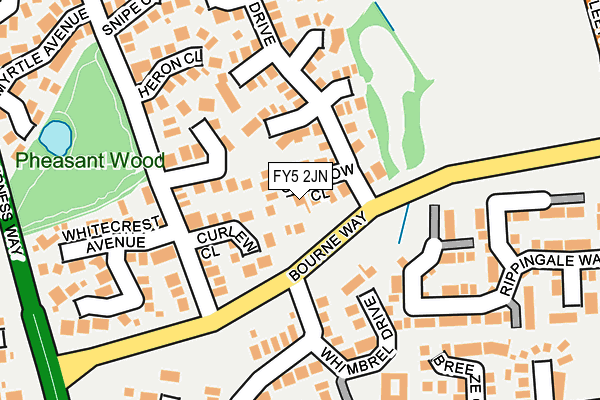 FY5 2JN map - OS OpenMap – Local (Ordnance Survey)