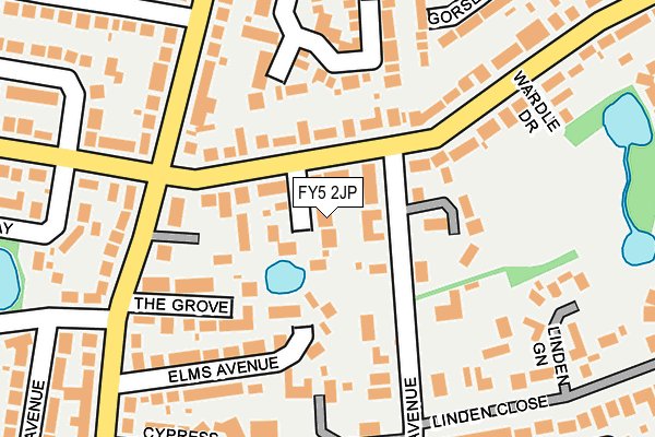 FY5 2JP map - OS OpenMap – Local (Ordnance Survey)
