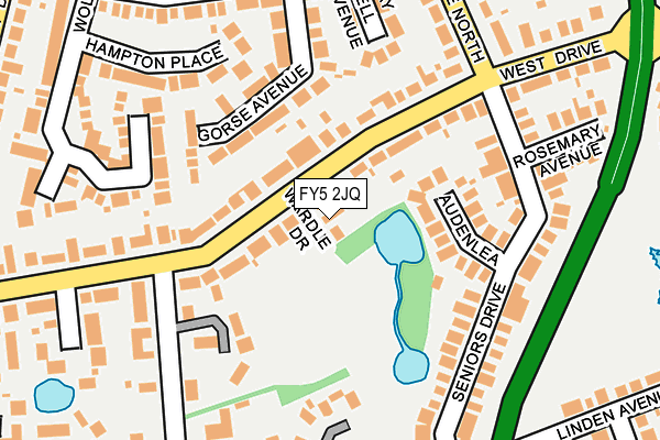 FY5 2JQ map - OS OpenMap – Local (Ordnance Survey)
