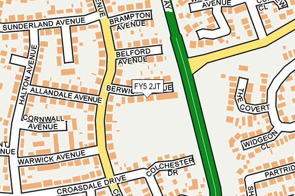 FY5 2JT map - OS OpenMap – Local (Ordnance Survey)