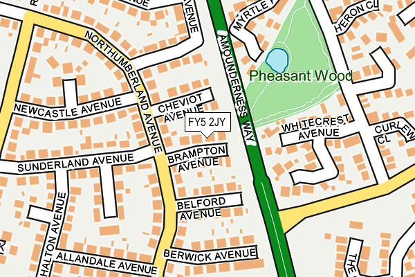 FY5 2JY map - OS OpenMap – Local (Ordnance Survey)