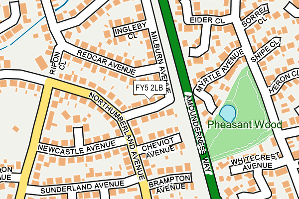 FY5 2LB map - OS OpenMap – Local (Ordnance Survey)