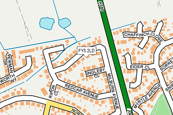 FY5 2LD map - OS OpenMap – Local (Ordnance Survey)