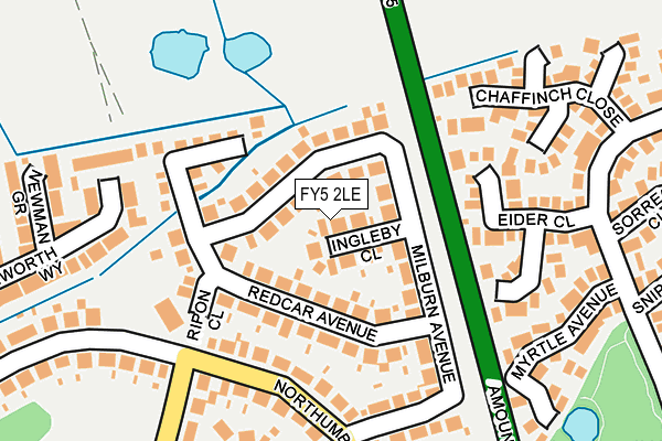 FY5 2LE map - OS OpenMap – Local (Ordnance Survey)