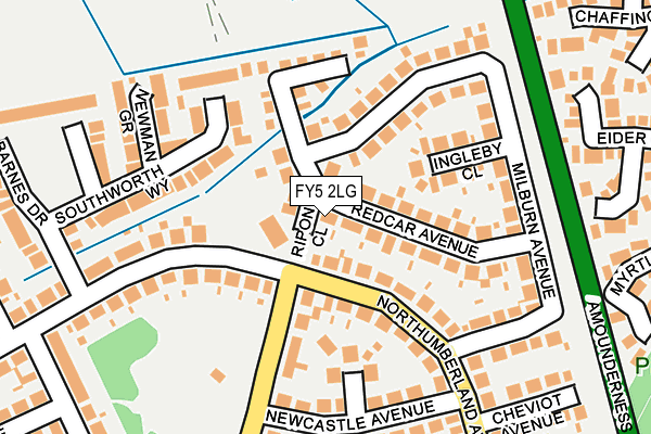 FY5 2LG map - OS OpenMap – Local (Ordnance Survey)