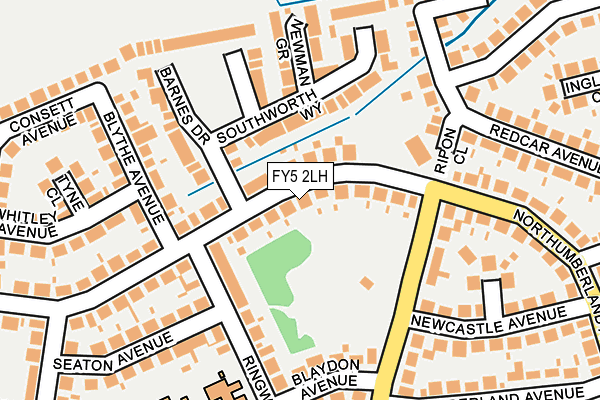 FY5 2LH map - OS OpenMap – Local (Ordnance Survey)