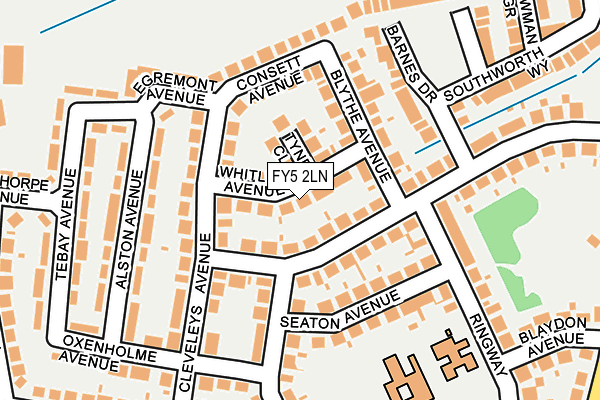 FY5 2LN map - OS OpenMap – Local (Ordnance Survey)