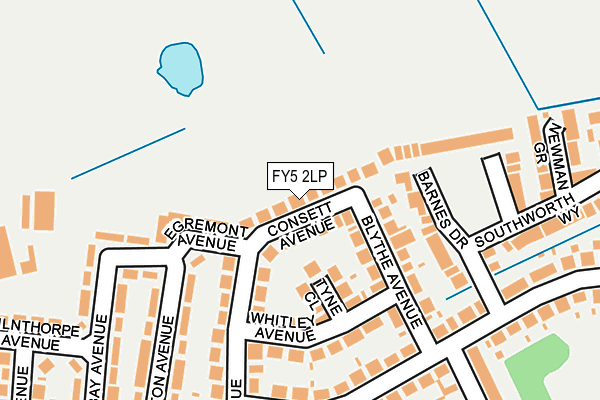 FY5 2LP map - OS OpenMap – Local (Ordnance Survey)