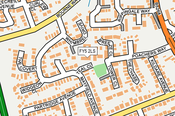 FY5 2LS map - OS OpenMap – Local (Ordnance Survey)