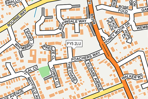 FY5 2LU map - OS OpenMap – Local (Ordnance Survey)